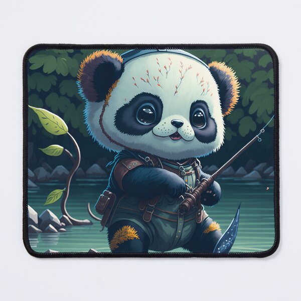 Item preview, Japanese Style Panda Fishing| Adorable 3D Vector Art designed and sold by RedArtG09.