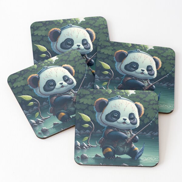 Item preview, Japanese Style Panda Fishing| Adorable 3D Vector Art designed and sold by RedArtG09.