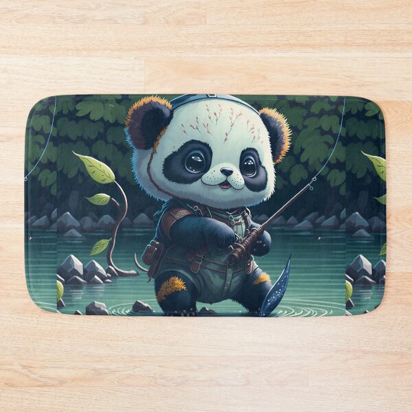 Item preview, Japanese Style Panda Fishing| Adorable 3D Vector Art designed and sold by RedArtG09.