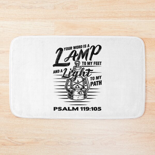 Item preview, Psalm 119:105 Your Word Is A Lamp To My Feet And A Light To My Path designed and sold by plushism.