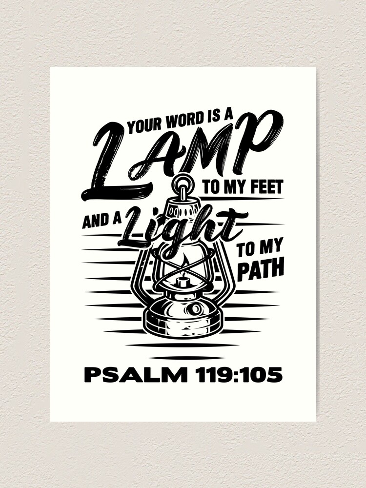 Your Word is A Lamp For My Feet {Small Wall Tapestry} Your Word is A Lamp For My Feet {Small Wall Tapestry}