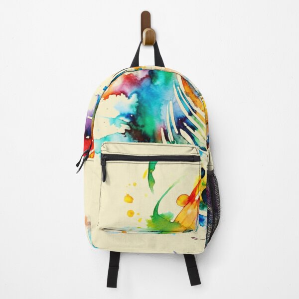 Item preview, Colorful Abstract Watercolor Musical Swirl, Notes & Staff Design, Ethereal Style, Transparent Background designed and sold by stateofhuman.
