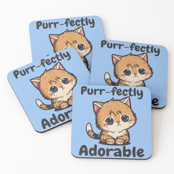 Item preview, Purr-fectly Adorable - Cute Kitty Cartoon Tee Cute cat designed and sold by DigitalArt BoutiqueRS.