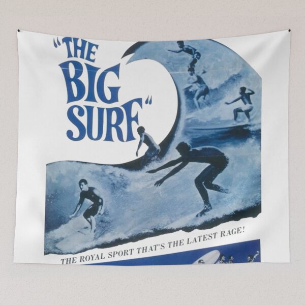 Item preview, RETRO THE BIG SURF POSTER designed and sold by DukeGroovy.