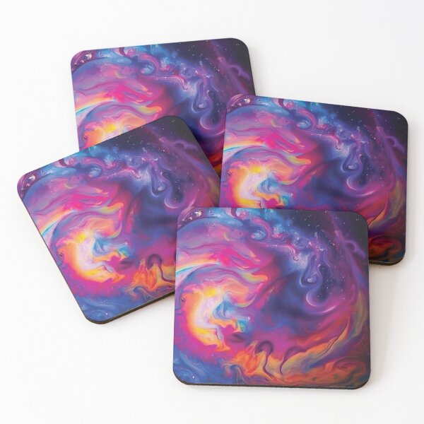 Item preview, Abstract rainbow galaxy swirl pattern designed and sold by KaitJDesign.