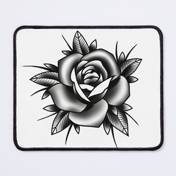 Item preview, Traditional Rose Black and Grey Tattoo style design designed and sold by susyrdesign.