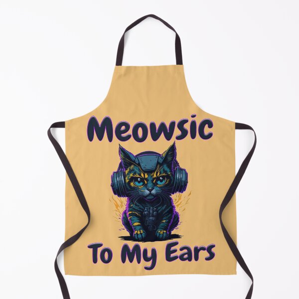 Item preview, Meowsic to My Ears - Cool Cat & Headphones Music Cool pet designed and sold by DigitalArt BoutiqueRS.
