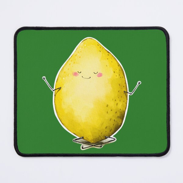 Item preview, Funny Yoga Citrus Meditating Lemon  designed and sold by Anya Illustration Studio.