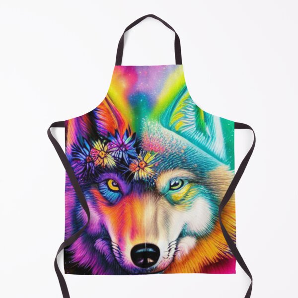 Item preview, The Blossom Wolf: A Rainbow of Floral Beauty designed and sold by MagnifiqueMind.