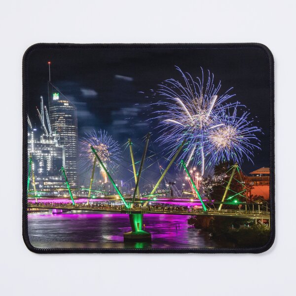 Item preview, Brisbane Riverfire - Blue designed and sold by ImagesbyAB.