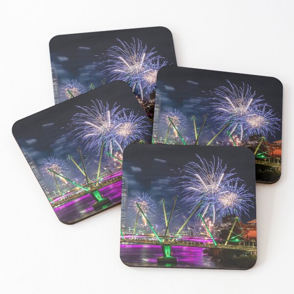 Item preview, Brisbane Riverfire - Blue designed and sold by ImagesbyAB.