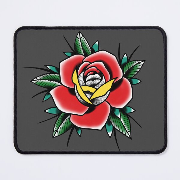 Item preview, Traditional Rose with colours Tattoo style design designed and sold by susyrdesign.