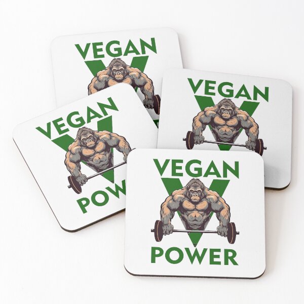 Item preview, Vegan Power Workout Muscle Gorilla Bodybuilding designed and sold by hamishby.