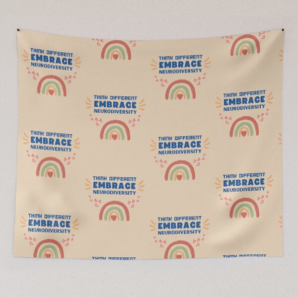 Item preview, Think Different - Embrace Neurodiversity | Equality | Inclusion designed and sold by ArtfulDelights.