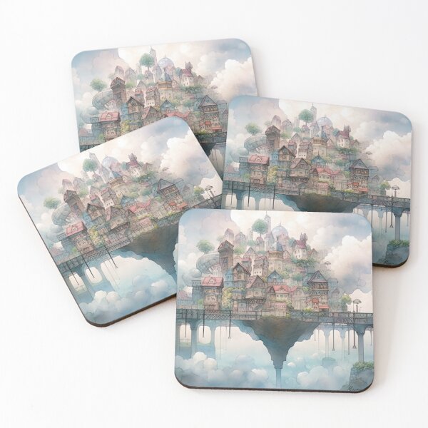 Item preview, Village in the clouds designed and sold by M4uryArt5.