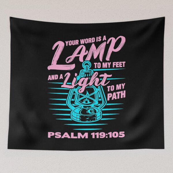 Item preview, Psalm 119:105 Your Word Is A Lamp To My Feet And A Light To My Path designed and sold by plushism.