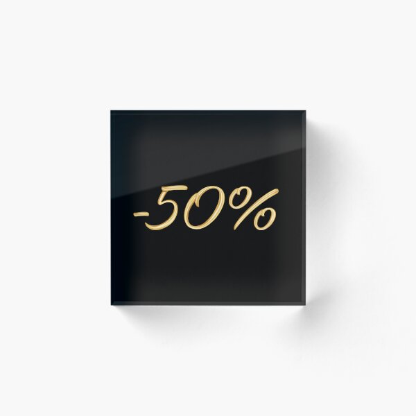 Artikelvorschau, Gold 50 Percent Lettering Text entworfen und verkauft von CPP-Design.
