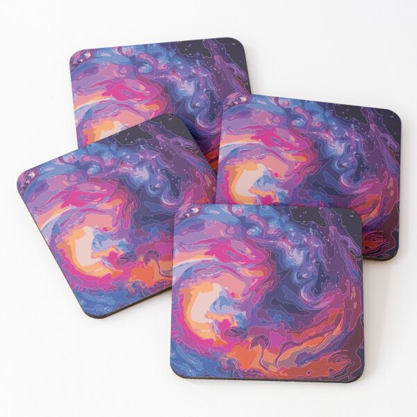 Item preview, Rainbow galaxy swirl with glowing edges designed and sold by KaitJDesign.