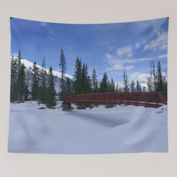 Item preview, Snow At The Simpson River Trailhead Kootenay River Bridge designed and sold by rawshutterbug.