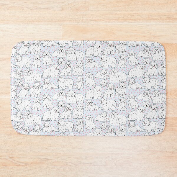 Item preview, Cotons de Tulear cute dog pattern designed and sold by Yarafantasyart.