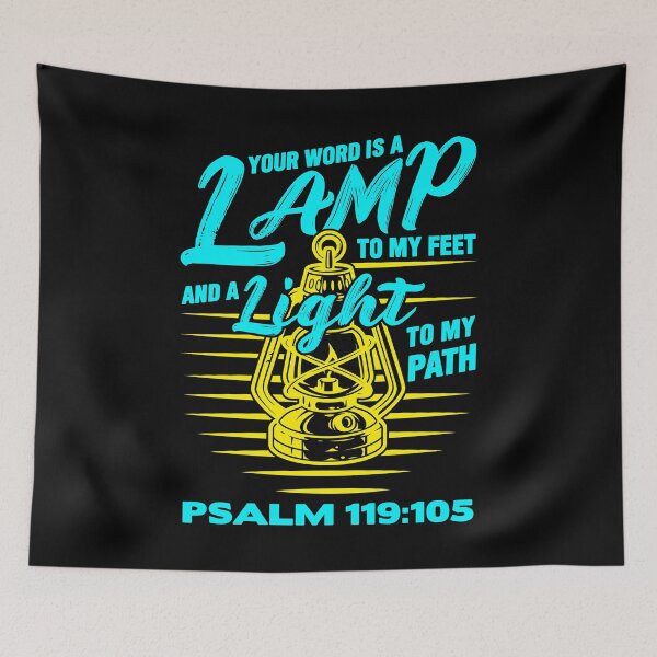 Item preview, Psalm 119:105 Your Word Is A Lamp To My Feet And A Light To My Path designed and sold by plushism.