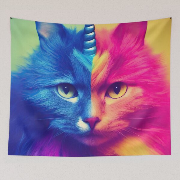 Item preview, Rainbow Tiger Kitten Sunny designed and sold by Pixelboys.