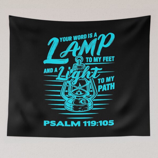 Item preview, Psalm 119:105 Your Word Is A Lamp To My Feet And A Light To My Path designed and sold by plushism.