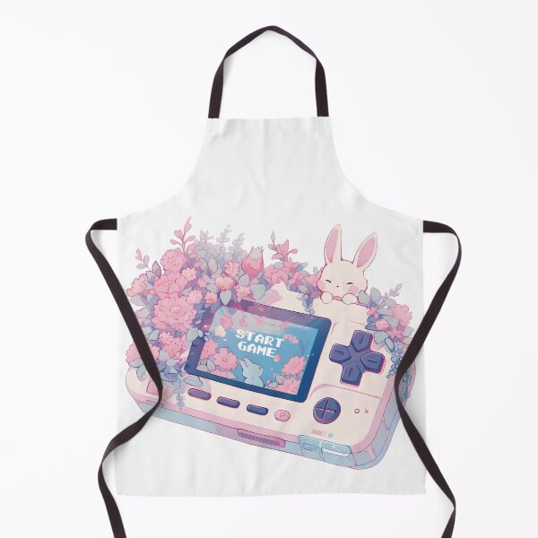 Item preview, Kawaii Floral Hand Held Gaming Console Pink Bunny designed and sold by Lialightart.