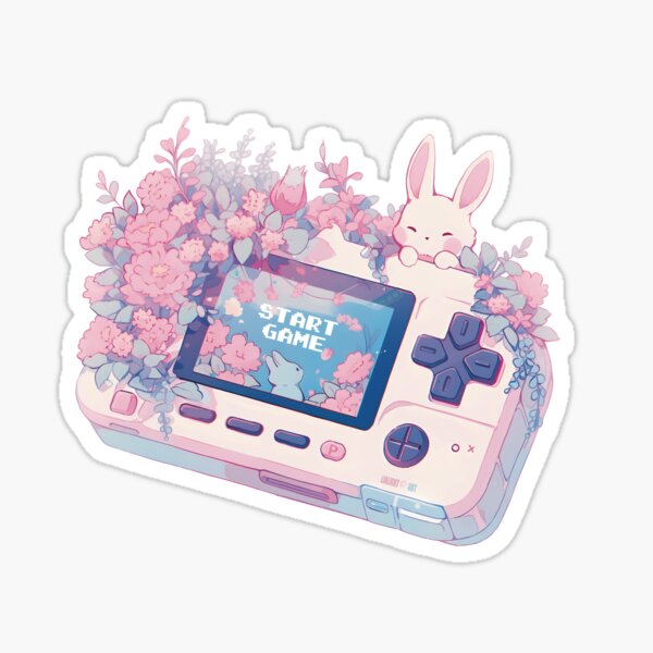 Cute Kawaii Pastel Rabbit Gamer Controller Aesthetic Gaming T-Shirt