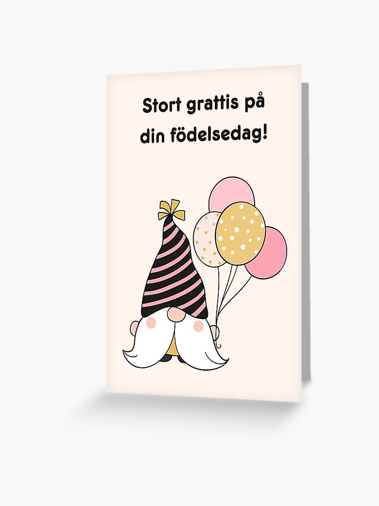 "Stort grattis på din födelsedag!, happy birthday in Swedish, Swedish