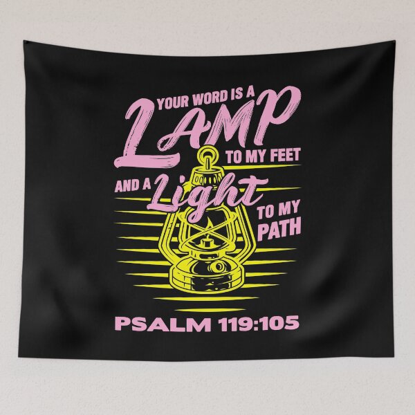 Item preview, Psalm 119:105 Your Word Is A Lamp To My Feet And A Light To My Path designed and sold by plushism.