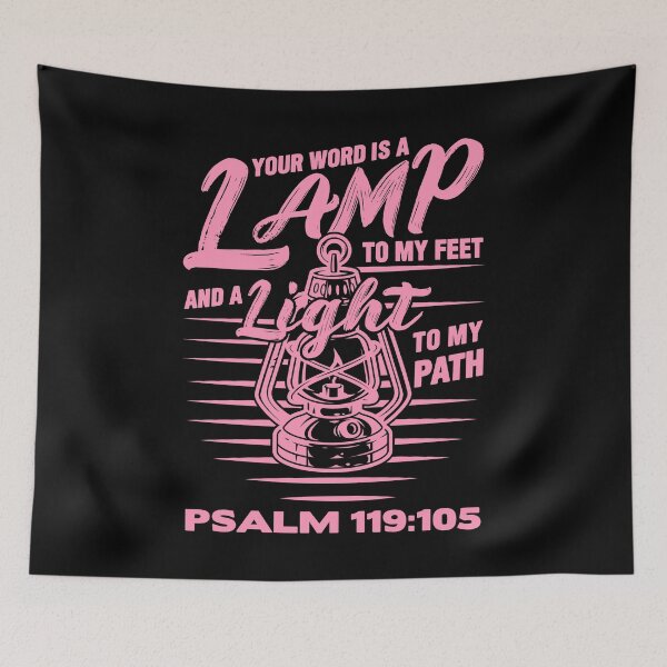 Item preview, Psalm 119:105 Your Word Is A Lamp To My Feet And A Light To My Path designed and sold by plushism.
