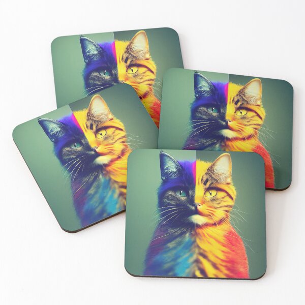 Item preview, Blinky, the clever colorful rainbow cat designed and sold by Pixelboys.
