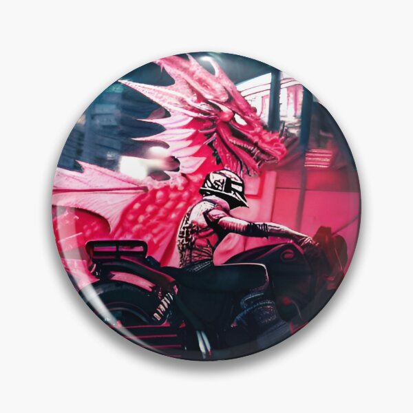 Item preview, Red dragon motorcyclist designed and sold by MarcoSc11.