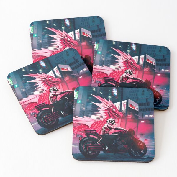 Item preview, Red dragon motorcyclist designed and sold by MarcoSc11.