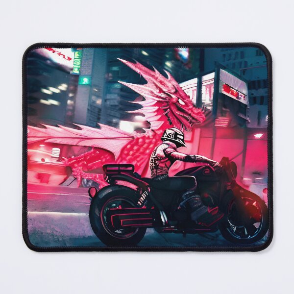 Item preview, Red dragon motorcyclist designed and sold by MarcoSc11.