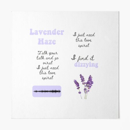 Lavender Haze Sticker Pack - Taylor Swift Midnights Art Board Print for  Sale by bombalurina