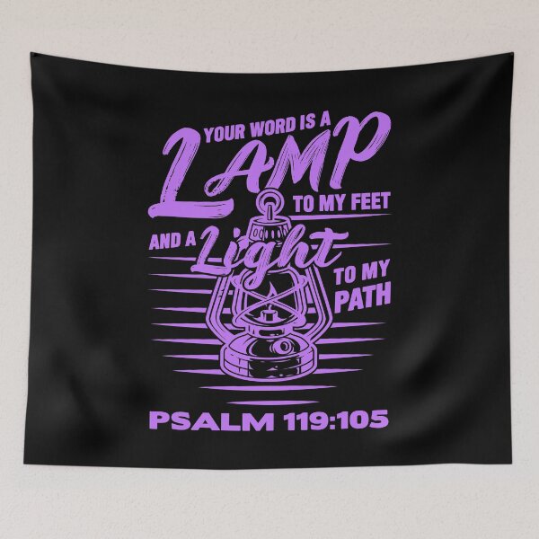 Item preview, Psalm 119:105 Your Word Is A Lamp To My Feet And A Light To My Path designed and sold by plushism.