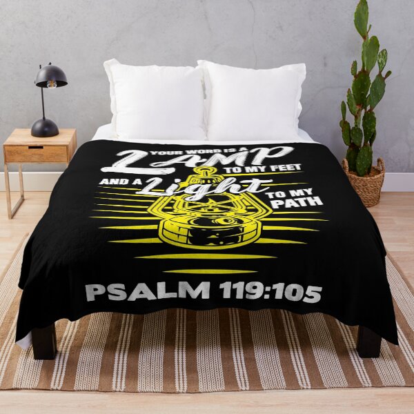 Item preview, Psalm 119:105 Your Word Is A Lamp To My Feet And A Light To My Path designed and sold by plushism.