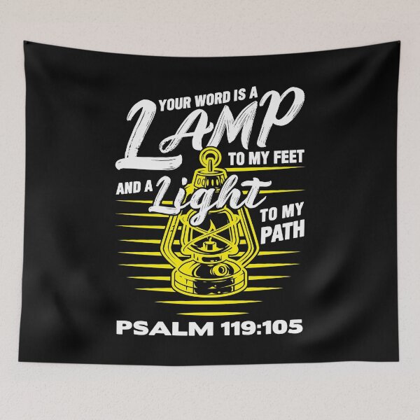 Item preview, Psalm 119:105 Your Word Is A Lamp To My Feet And A Light To My Path designed and sold by plushism.