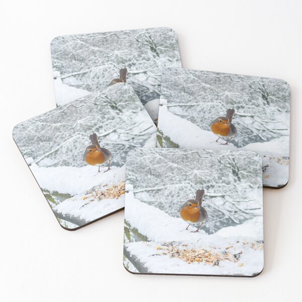 Item preview, Robin in the snow photography designed and sold by Stuckinadream.