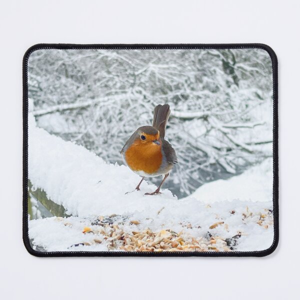 Item preview, Robin in the snow photography designed and sold by Stuckinadream.