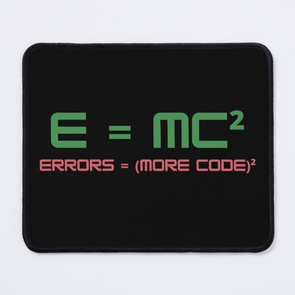 Item preview, E=MC² - Errors = (More Code)² designed and sold by traum-shirts.