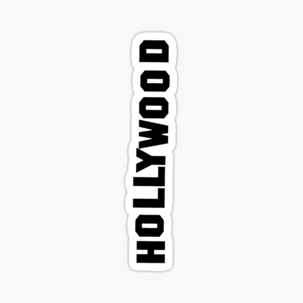 Hollywood-Schriftzug Sticker
