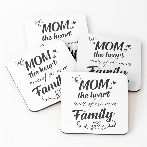 Item preview, Mom the heart of the family designed and sold by Merchinio ⭐⭐⭐⭐⭐.