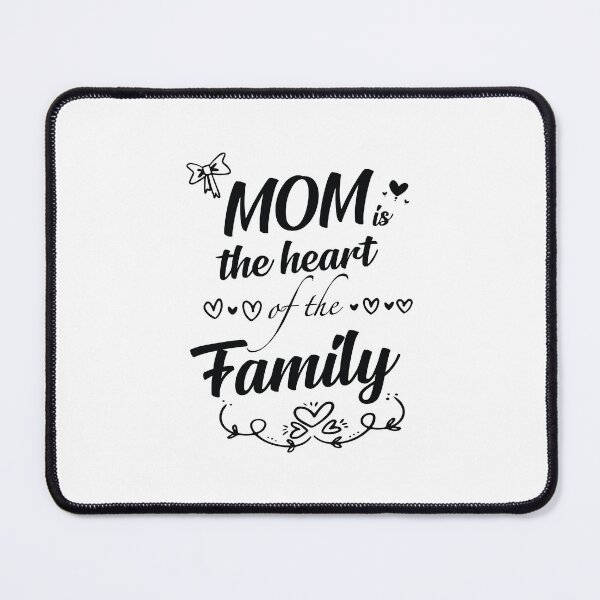 Item preview, Mom the heart of the family designed and sold by Merchinio ⭐⭐⭐⭐⭐.