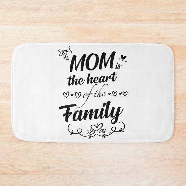Item preview, Mom the heart of the family designed and sold by Merchinio ⭐⭐⭐⭐⭐.