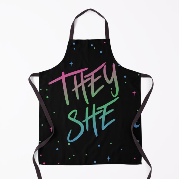 Item preview, Poly Flag Stars They/She Pronouns designed and sold by MoonMint.