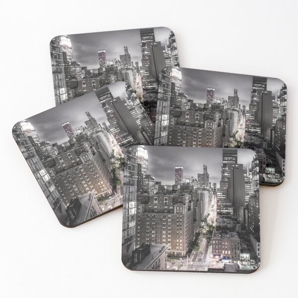 Item preview, New York City At Night From The Rooftops - Color Splash designed and sold by Nicklas81.