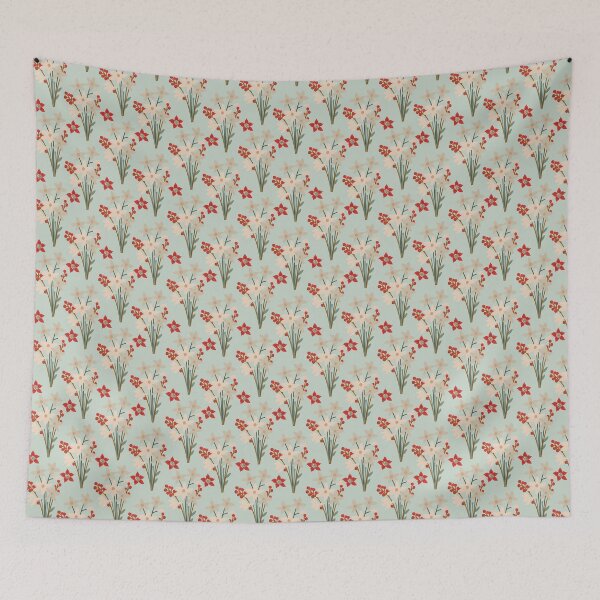 Item preview, Christmas Flowers Pattern | Festive Designs designed and sold by Illuztratesvg.